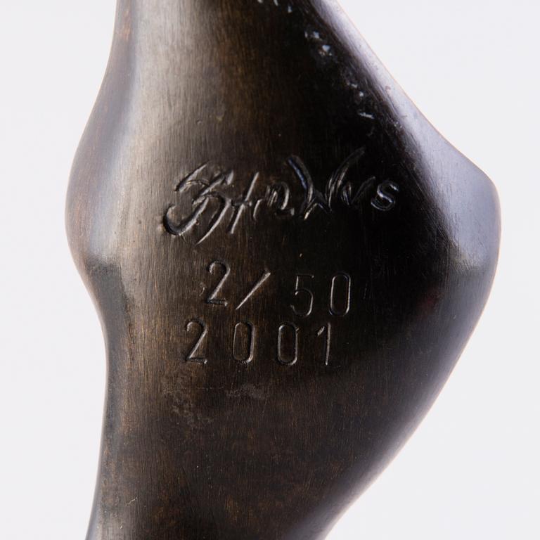STAN WYS, skulptur, signerad, daterad 2001 och numrerad 2/50.
