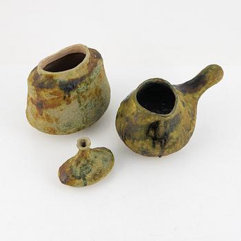 Nino Caruso, lockskål samt kanna, keramik, Italien, 1990-tal.