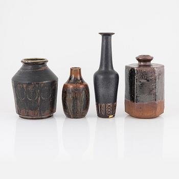 Vases, 4 pieces, Sweden, second half of the 20th century.