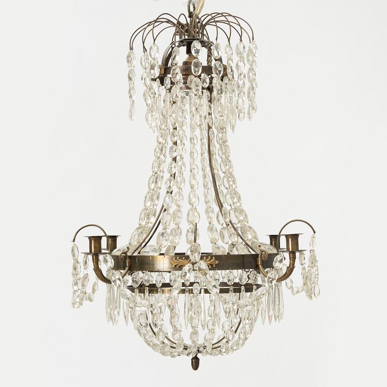 Chandelier, Empire style, first half of the 20th century.