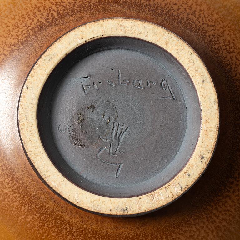 Berndt Friberg, a stoneware vase, Gustavsbergs studio 1959.
