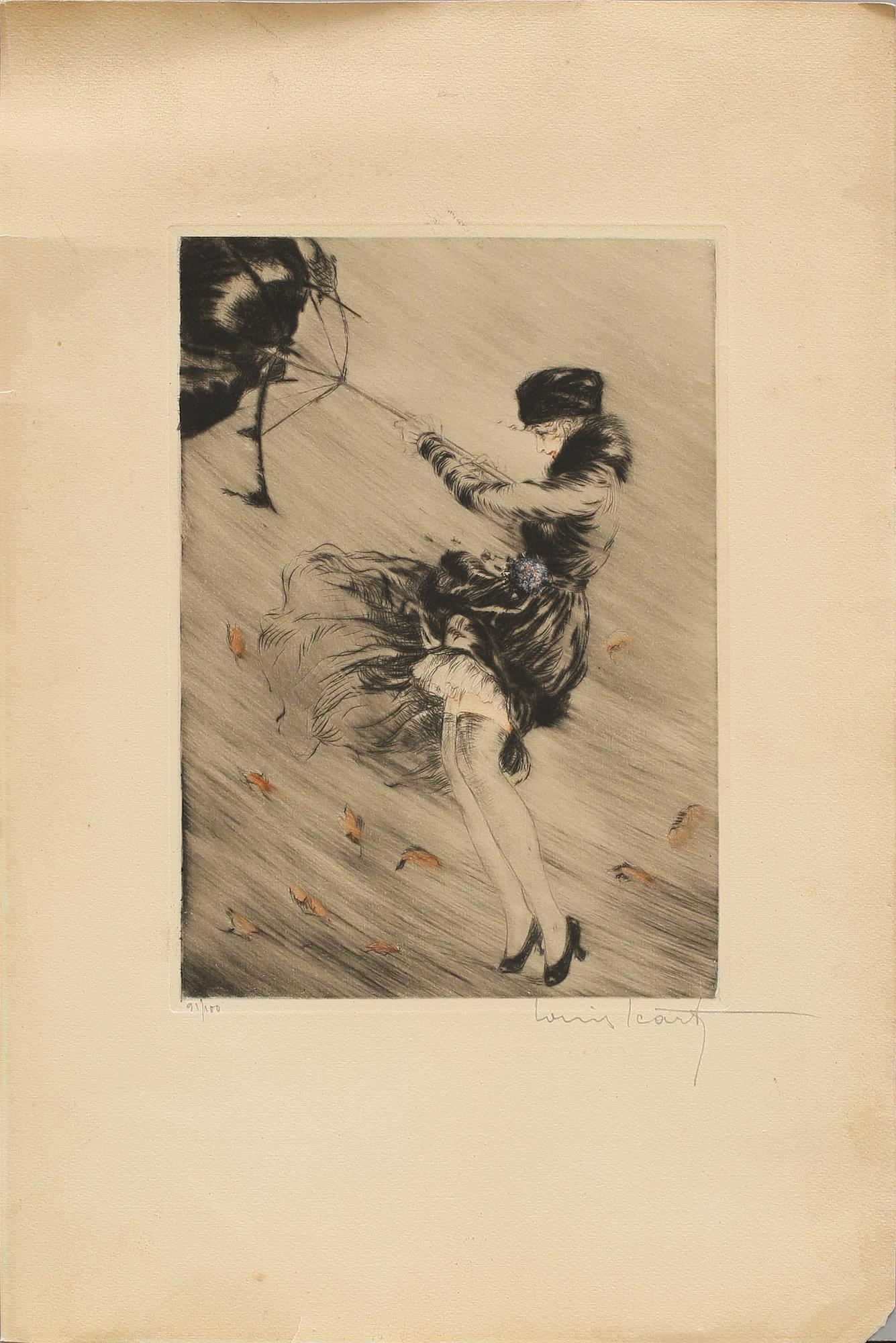 LOUIS ICART, etsning, 1900-talets första hälft, signerad och numrerad 91/100.