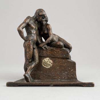 Carl Eldh, sculpture. Signed and dated 1911. Foundry mark. bronze, height 19.5 cm.