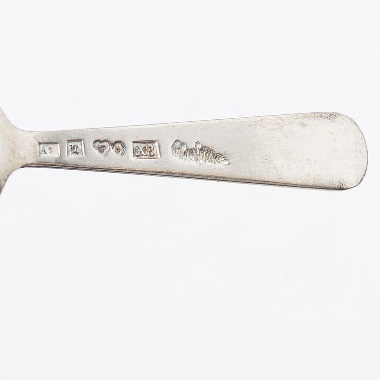 Wiwen Nilsson, Salt spoons, a pair, silver, Anders Nilsson, Lund 1948.