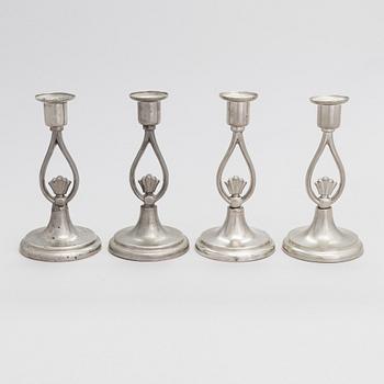 Paavo Tynell, four 1920/30's '8022' candlesticks for Taito.