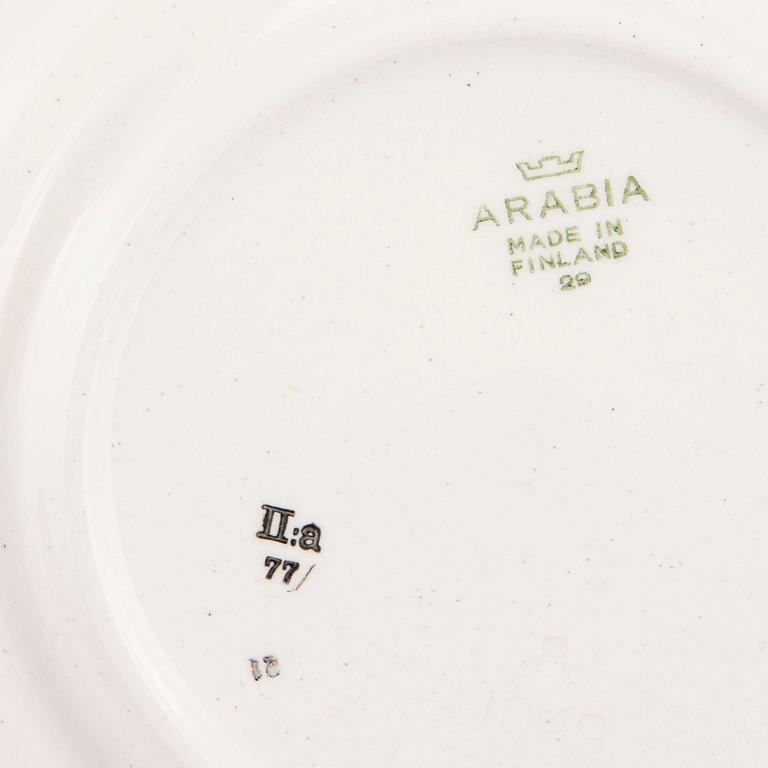 SERVIS, 33 delar, porslin, "Tellervo" Arabia, i produktion 1949-1958.