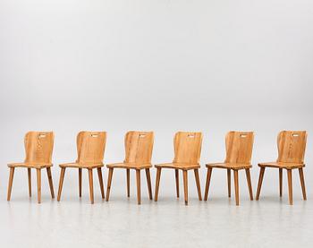 AB ÅBY Möbelfabrik, stolar 6 st, Sportstugemöbler, 1940-50-tal.