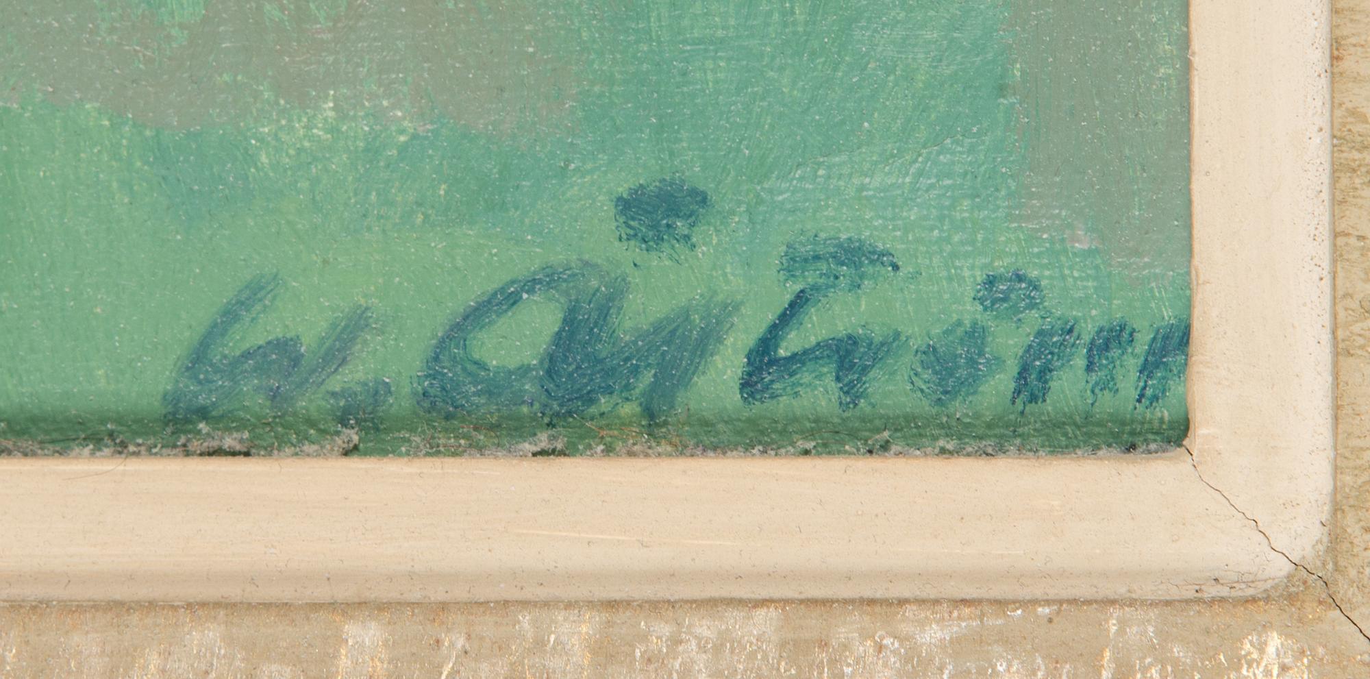 Werner Åström, olja på duk, signerad.