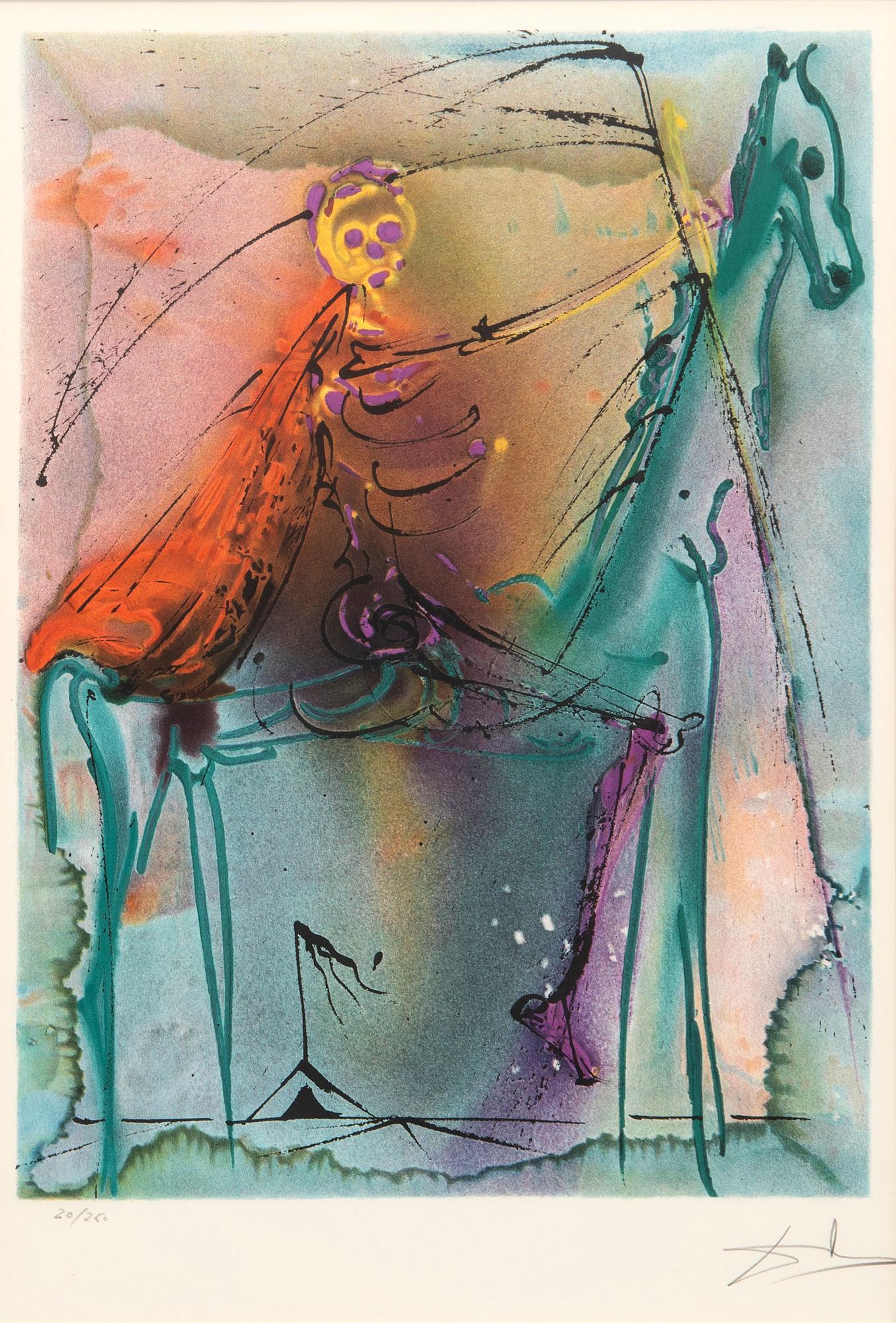 Salvador Dalí,  lithograph with embossing signed and nubmered 20/250.