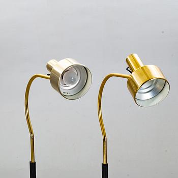 A pair of floor lamps, Fagerhults belysning Sweden, 1970's-80's.