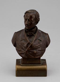 ANTONY SAMUEL ADAM-SALOMON, skulptur, brons, sign o dat 1867 i godset.