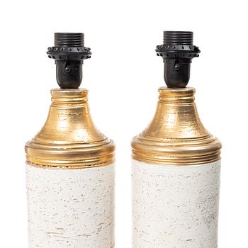 Table lamps, a pair, Bergboms, second half of the 20th century.