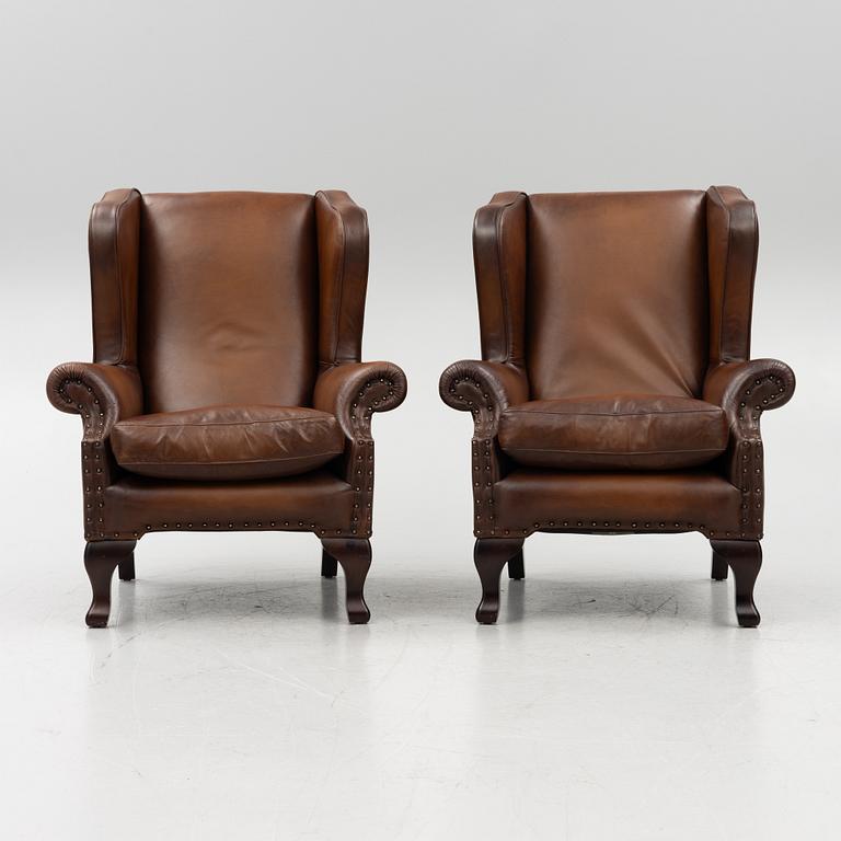 Armchairs, a pair, English style, Brittfurn, 21st century.