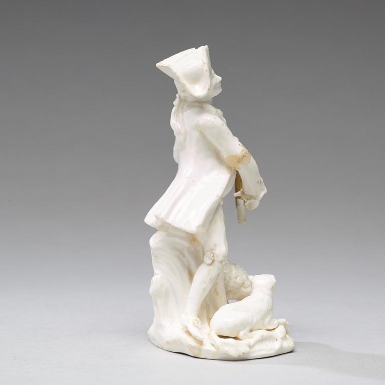 FIGURIN, mjukt porslin. Marieberg, Stens period (1769-1788).