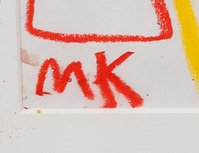MAURITZ KARSTRÖM, blandteknik, monogramsignerad.