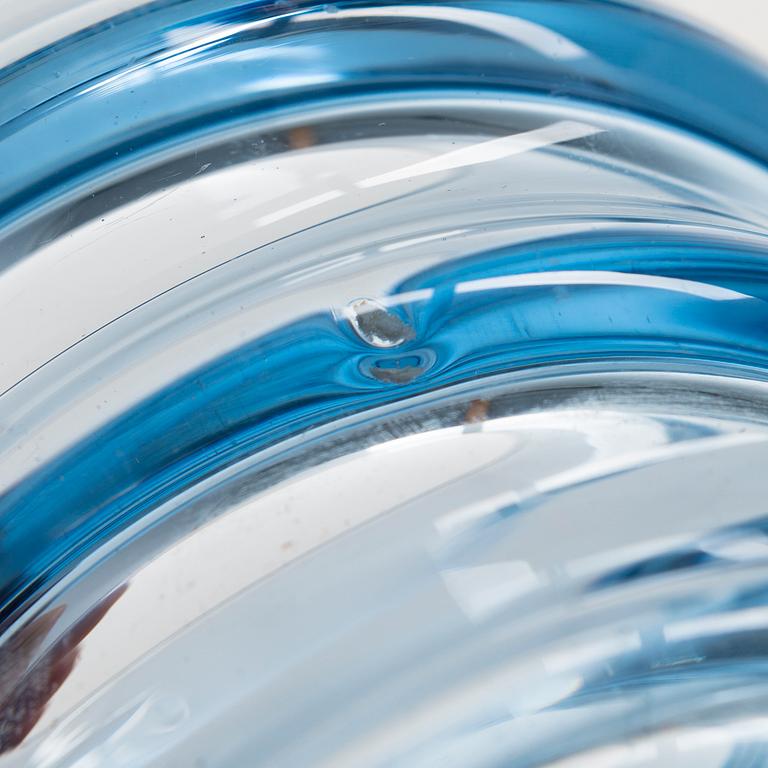 RUNAR ENGBLOM, a 1930's vase signed Riihimäen Lasi, Runar Engblom.