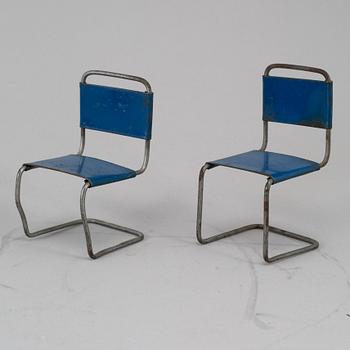 A doll house set, 4 pieces, Germany 1930's.
