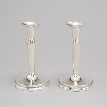 ERIC LÖFMAN, six silver candle sticks.