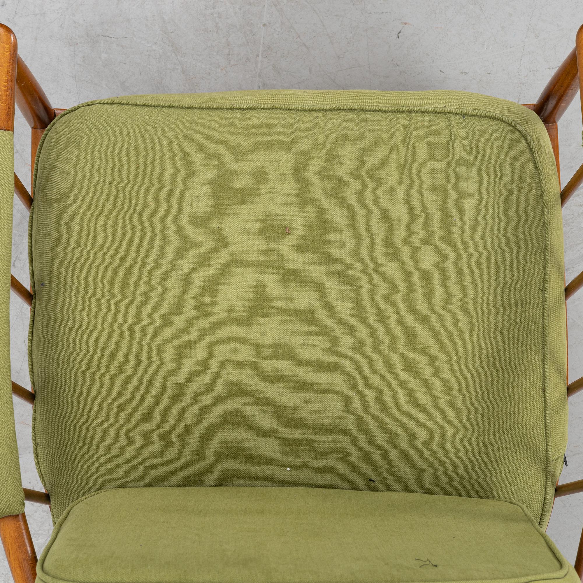 Kerstin Hörlin-Holmqvist, a pair of 'Skrindan' armchairs, OPE, Sweden, second half of the 20th century.