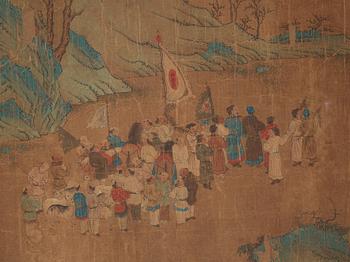 A Chinese album with paintings of Envoys Presenting Tribute  职贡图(Zhigong tu), probably 17thCentury, after an old master.