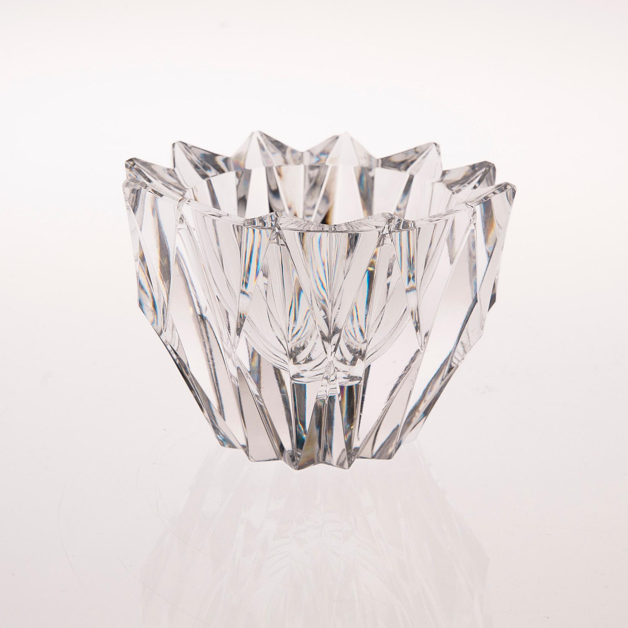 SKÅL, glas, "Näckros", signerad Aimo Okkolin, Riihimäen Lasi Oy.