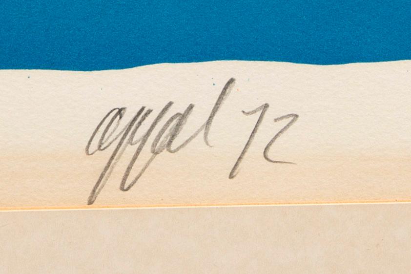 Karel Appel, färglitografi, signerad, numrerad 80/150 och daterad -72.