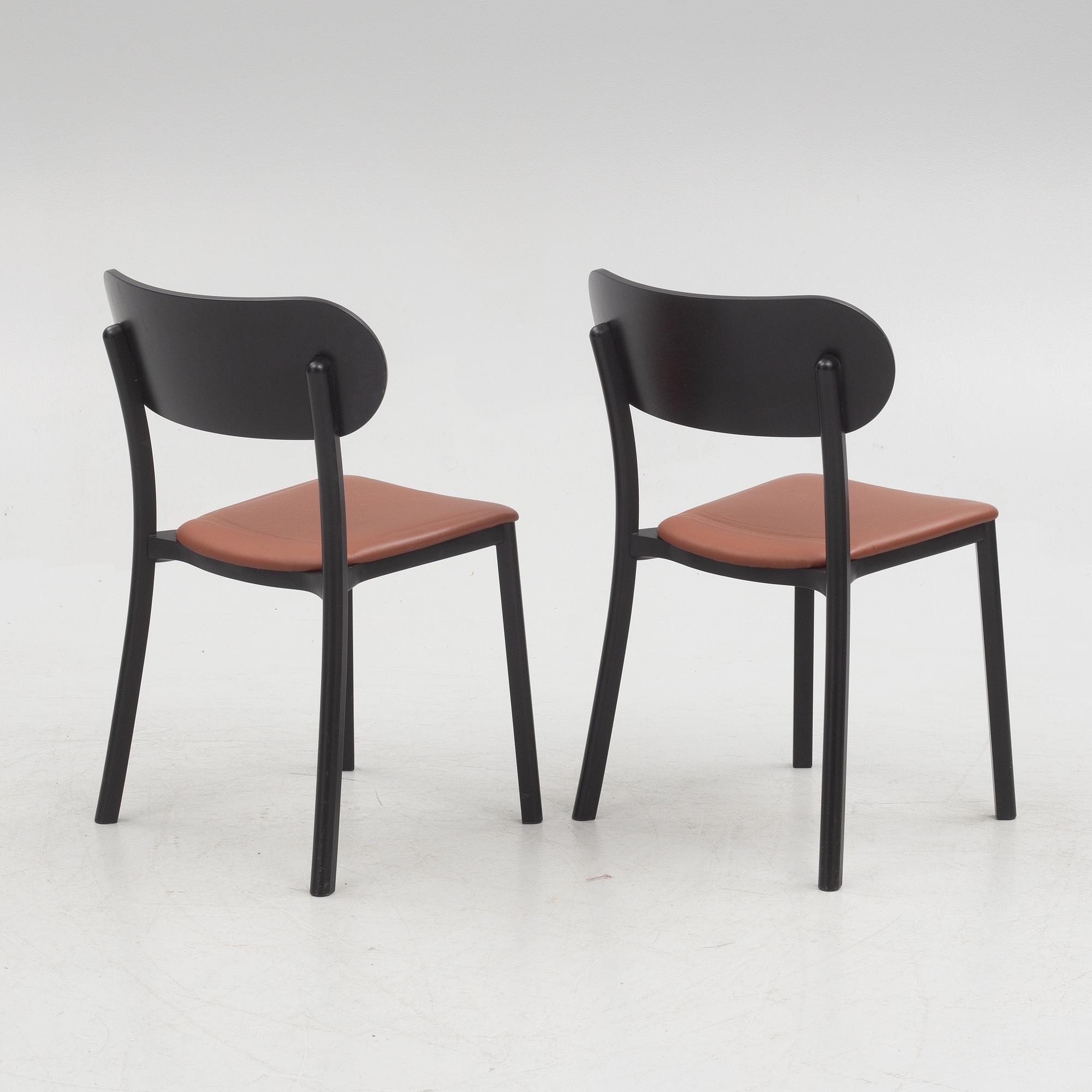 Jonas Lindvall, six chairs, 'Hundranian', Stolab, 2019.