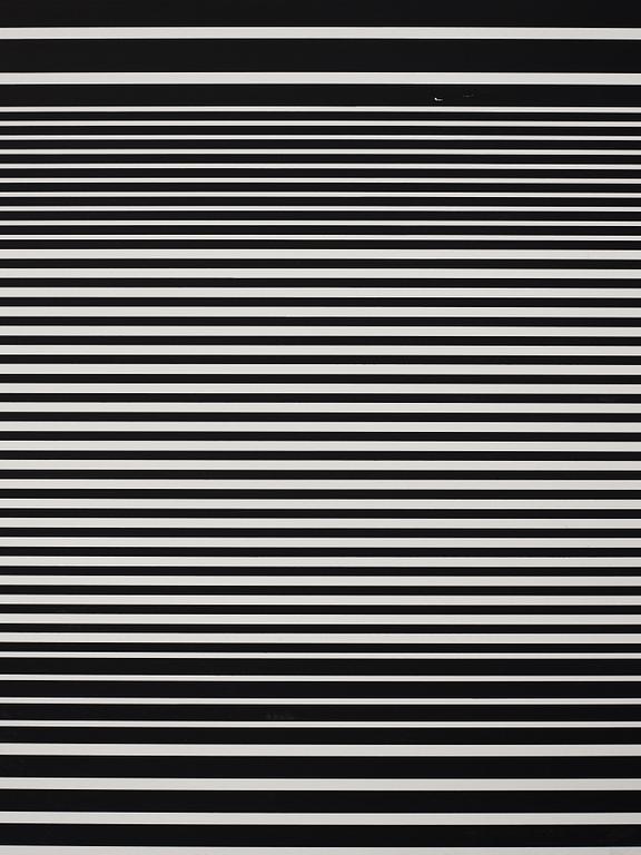 Michael Scott, enamel on aluminum, signed and dated -90 verso.