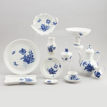 An 33 piece porcelain 'Blå Blomst' coffee service from Royal Copenhagen.