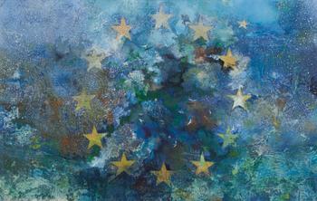 Olli Joki, blandteknik, a tergo signerad och daterad 1994.