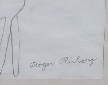 ROGER RISBERG, blyerts, signerad.