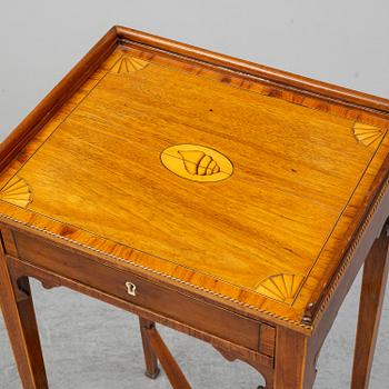 A late gustavian early 19th century sewing table.