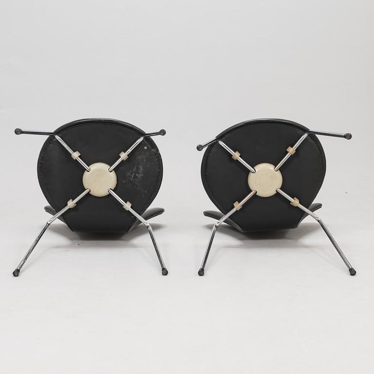 ARNE JACOBSEN, TUOLEJA, 2 kpl, "Sjuan", Friz Hansen, 1900-luvun loppupuoli.