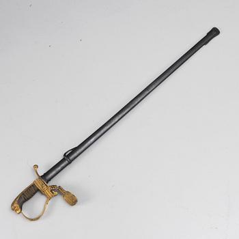 Sabre, Swedish m/1899, for infantry officer, with scabbard.