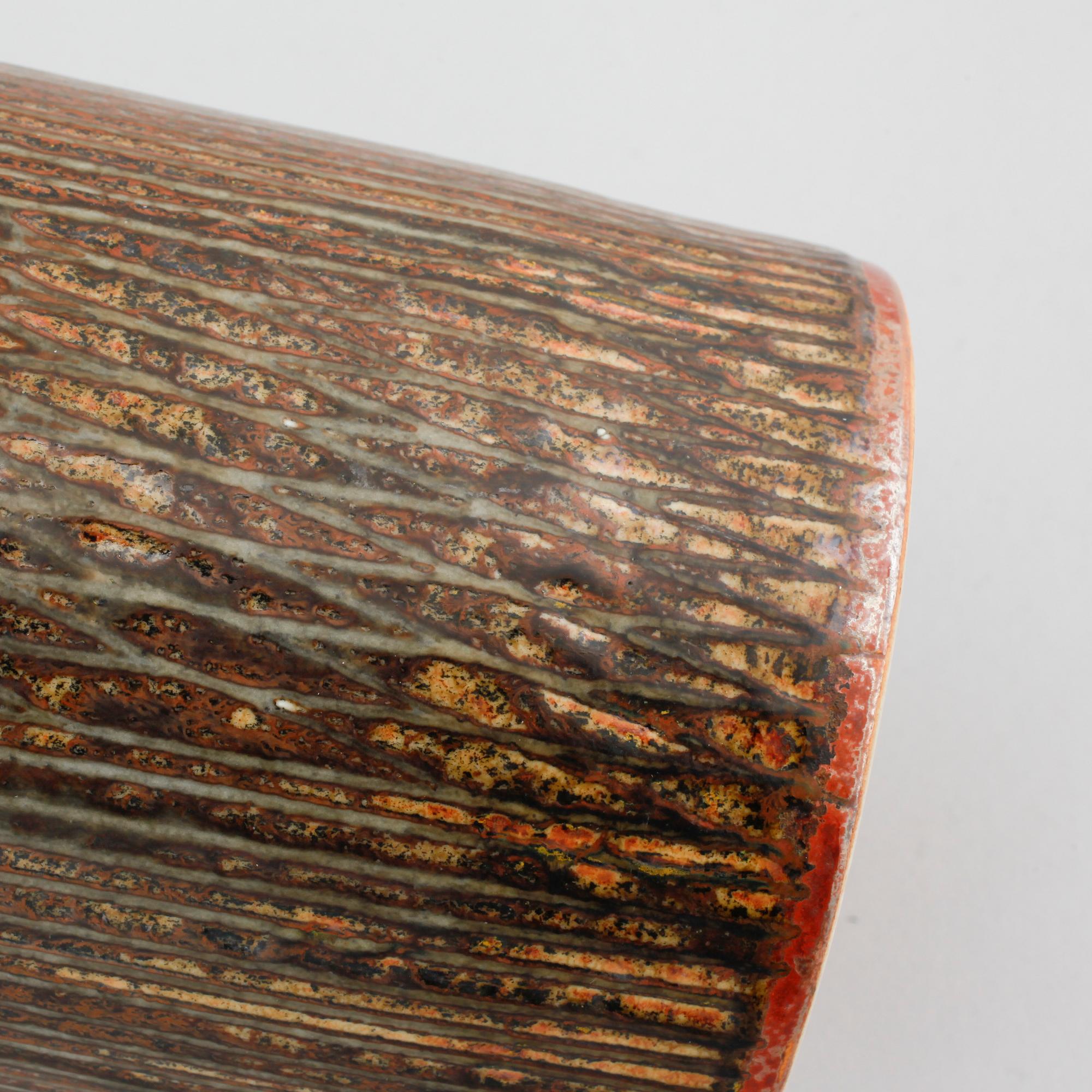 Unique stoneware vase by CARL-HARRY STÅLHANE, Rörstrand, signed and dated -59.