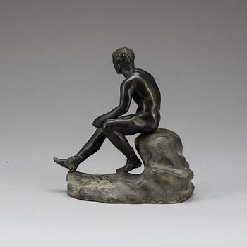 OKÄND KONSTNÄR, skulptur, patinerad brons.