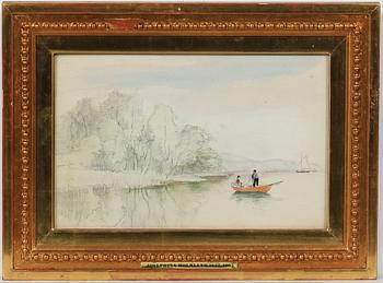 JOSEFINA HOLMLUND, blyerts och akvarell, 4 st, intygade a tergo.