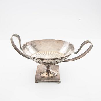 Samuel Pettersson sugar bowl, Empire style, silver, Linköping 1905.