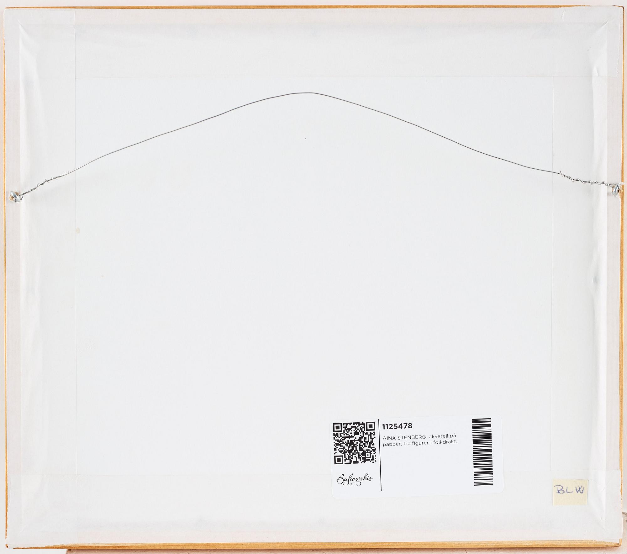 Aina Stenberg-Masolle, Swedish folk art scene from Dalarna.