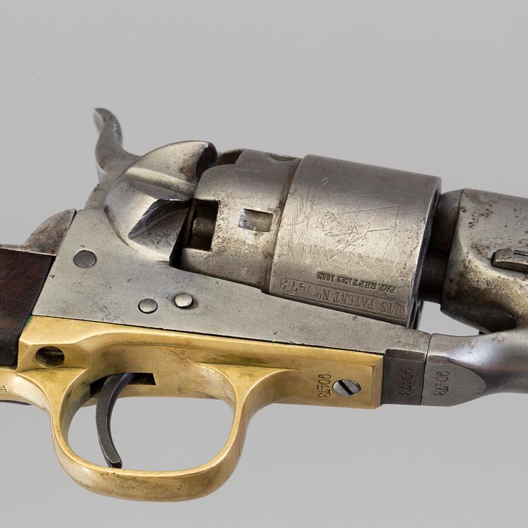 A percussion Colt 1860 Army, no 90473.