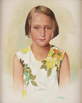 Owe Zerge, Portrait of a Girl.