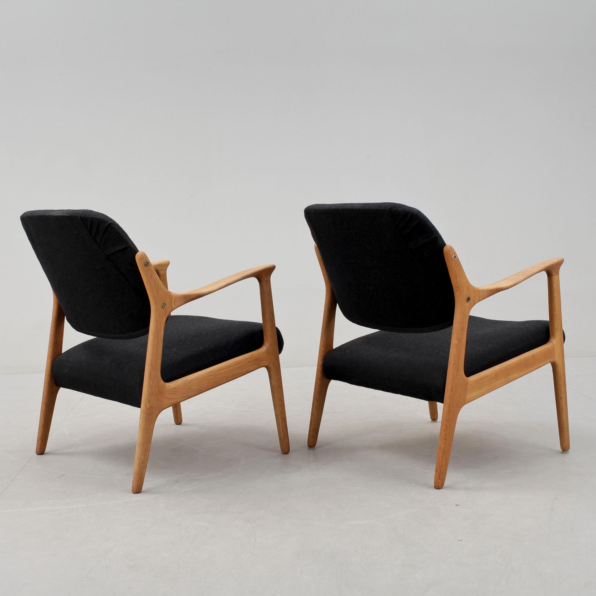 FÅTÖLJER, ett par, "Domus", Inge Andersson för Bröderna Andersson, 1960-tal.
