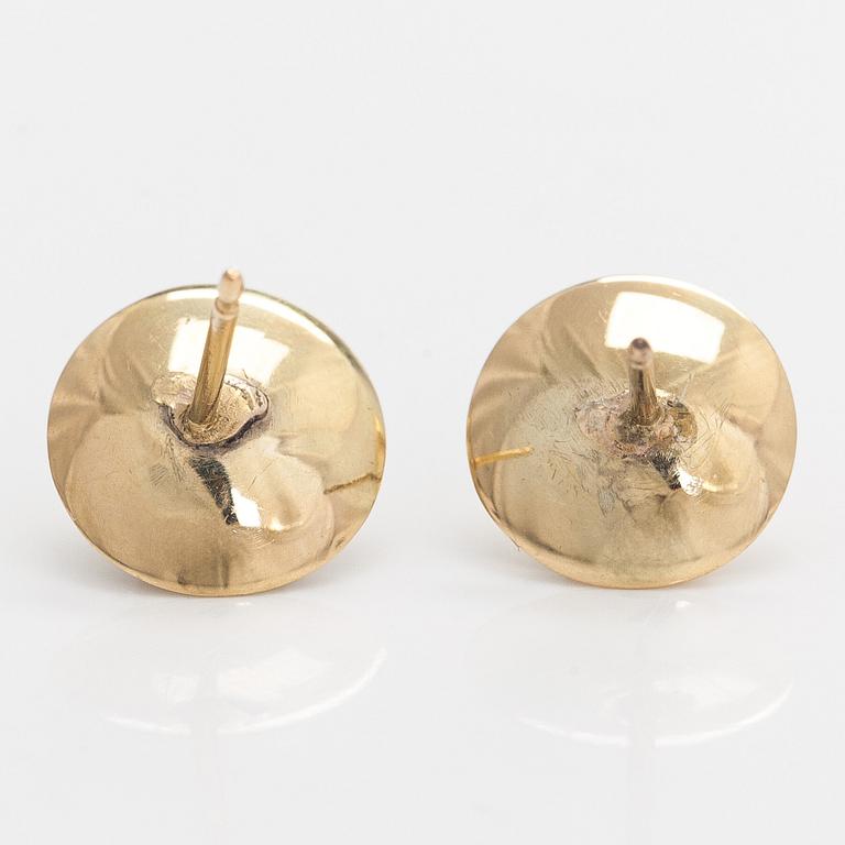 Korvakorut, viljellyt helmet, 14K kultaa.