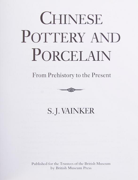 BÖCKER 10 ST, kinesisk porslin och konsthantverk.