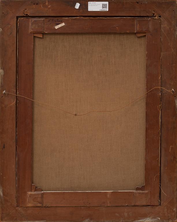 WILLIAM HUGHES, olja på duk. 1800-talets slut.