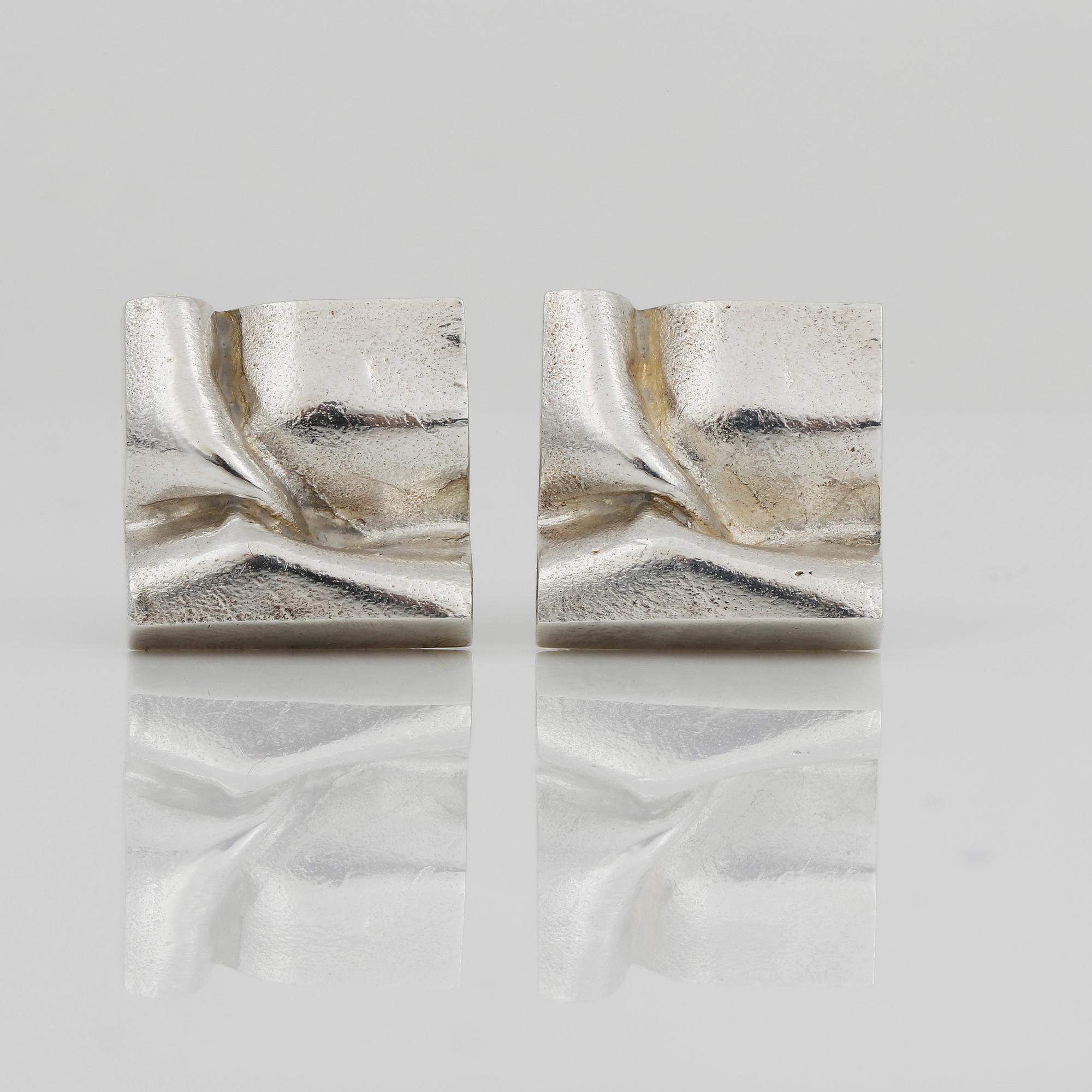 MANSCHETTKNAPPAR, ett par, sterling silver, Lapponia, Finland, 1978. Vikt ca 25,85 g.