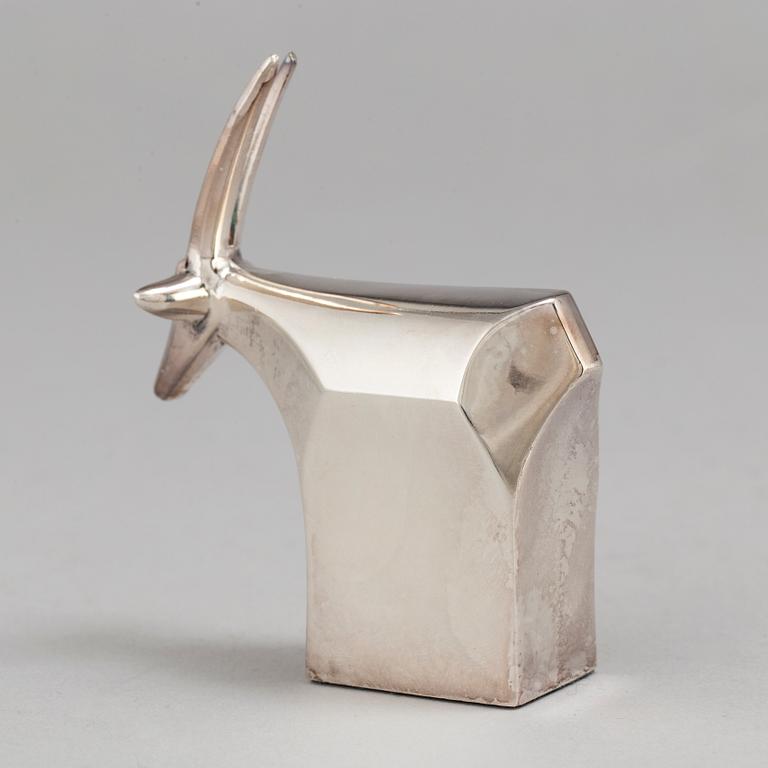 A zinc figurine by Gunnar Cyrén, Dansk Designs, Japan.