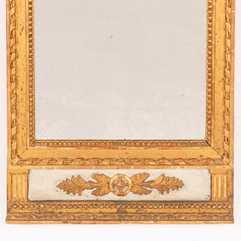 Mirror, late Gustavian, circa 1800.
