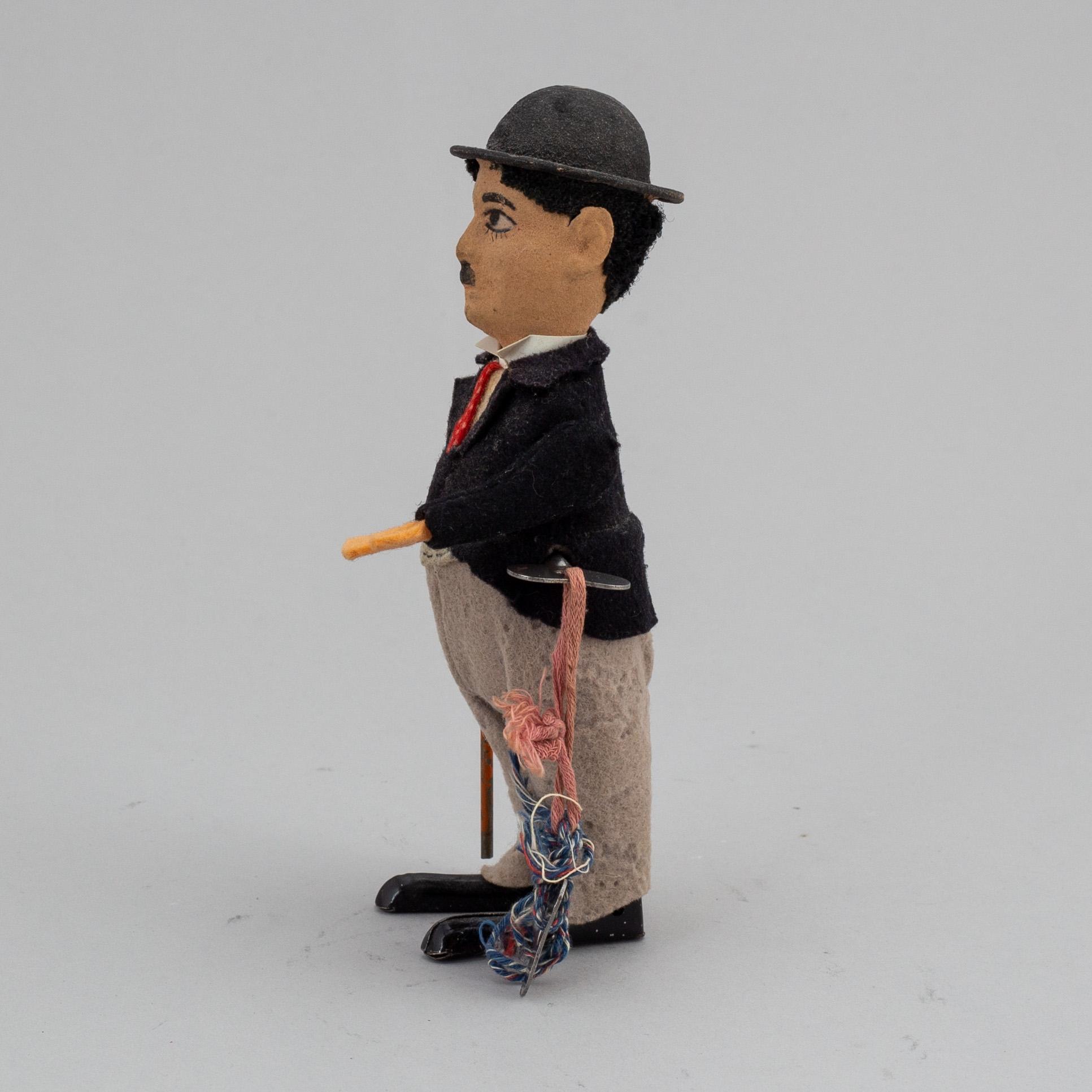 SCHUCO, mekanisk leksak "Charlie Chaplin", 1920-30-tal.