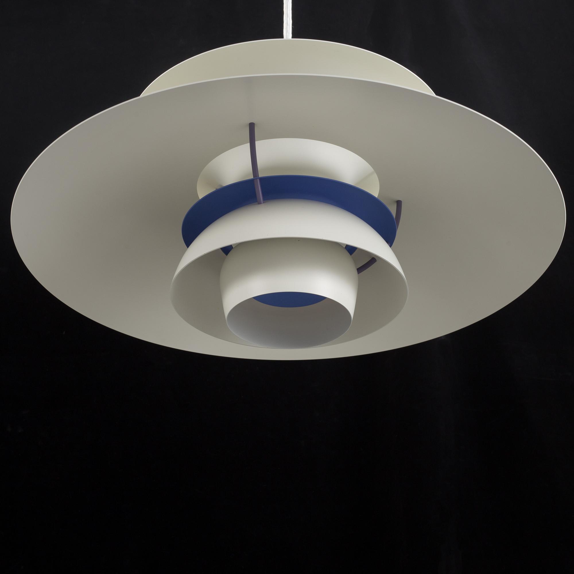 POUL HENNINGSEN, taklampa, "PH-5", Louis Poulsen, Danmark, 1900-talets andra hälft.